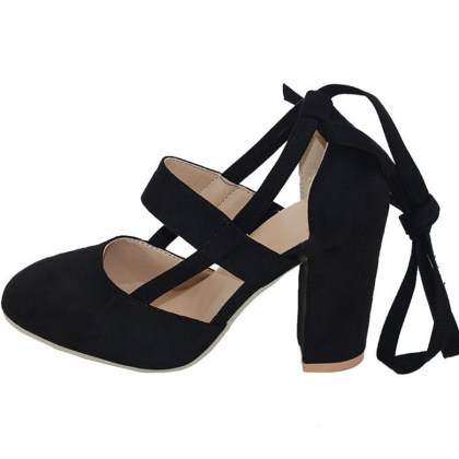 plain high heeled elastic round toe casual sport sneakers