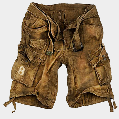 Men's Outdoor Retro Washed Casual Shorts